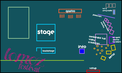 festival LOMOZ 2012 mapa
